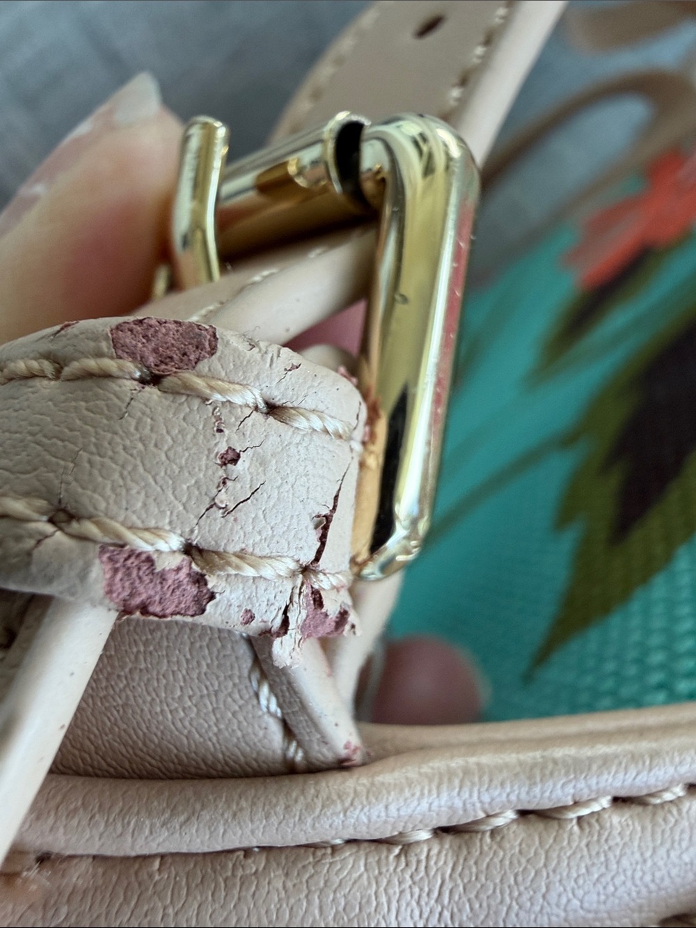 Spartina 449 Chloe Backpack Floral Linen Structured Coastal Beachy - Picture 11 of 11